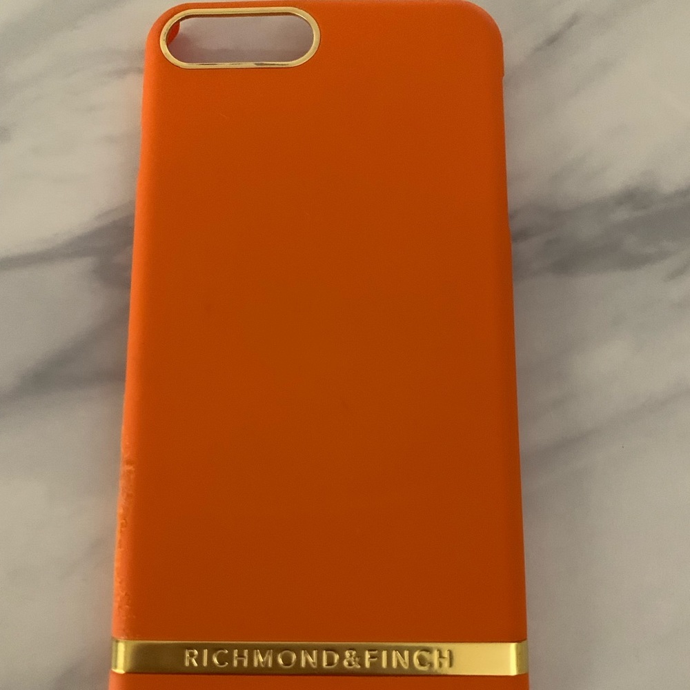 Orange Richmond And Finch iPhone 7 Plus Case